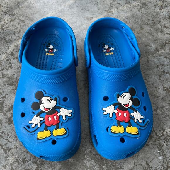 Disney Mickey & Co. Classic Clog Crocs Blue - Men’s 6 Women’s 8 - Picture 11 of 13